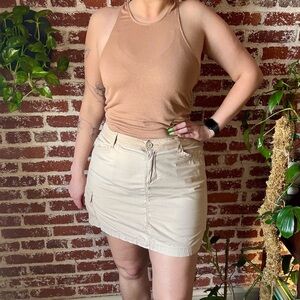 St. John’s Bay khaki cargo style skirt / skort